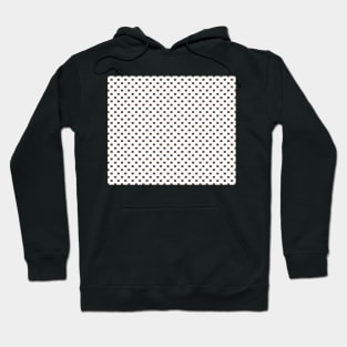 White and Brown Polka Dot Pattern Hoodie